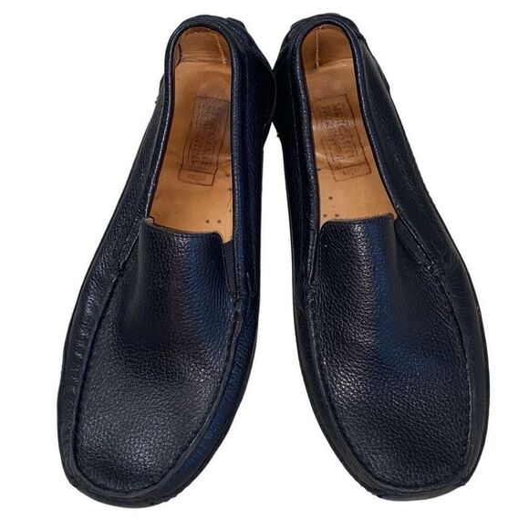 Mercanti Fiorentini Relax Driving Loafers Shoe Black Slip On Moc Toe Mens 10M - Picture 1 of 10